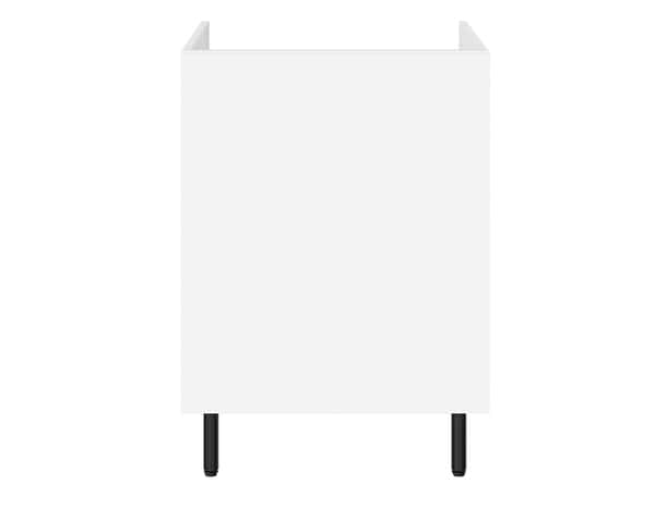 Meuble bas 1 porte "Pragma" - Blanc - L. 60 x H. 86 x P. 59 cm - Brico Dépôt