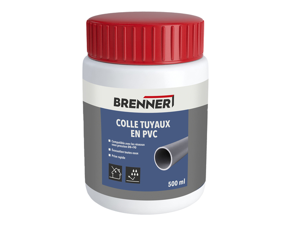 Colle tuyaux en PVC - pot 500 ml - Brenner - Brico Dépôt
