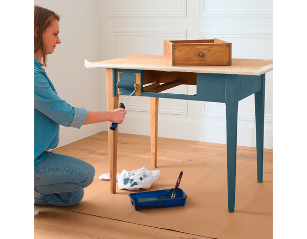 Peinture meuble Mat 0,5 L Bleu Jean - Evalux - Brico Dépôt