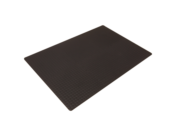 Lot de 6 dalles de sol clipsables antidérapantes noires - 600 x 600 mm - Brico Dépôt