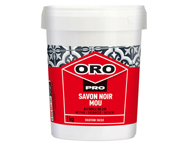 Savon noir mou à l'huile de lin 1Kg - ORO PRO - Brico Dépôt