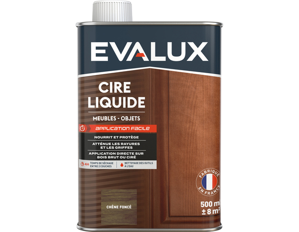 Cire liquide chêne foncé 0,5L - Evalux - Brico Dépôt