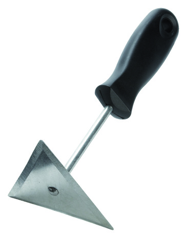 Grattoir triangle black avec poignée en plastique noir 8 cm - Brico Dépôt