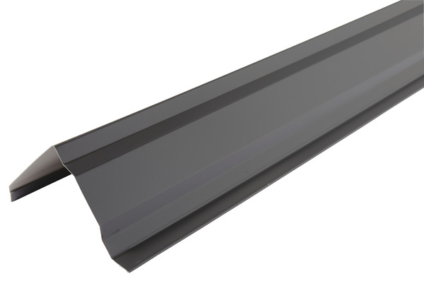Rive pour plaque imitation tuile gris graphite 2,3 mètres - Brico Dépôt