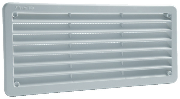 Grille PVC encastrable rectangulaire blanc - 270 x 120 mm - Brico Dépôt