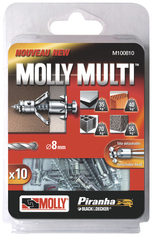 10 chevilles métalliques à expansion - Molly - Brico Dépôt