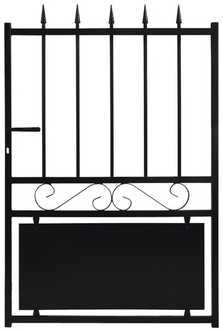Portillon fer noir "Cardiff" L. 1 x H. 1,40 m - Brico Dépôt