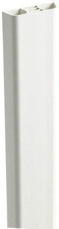 Lisse à clé PVC blanc - L. 2,4 m - Section 80 mm x 24 mm - Brico Dépôt