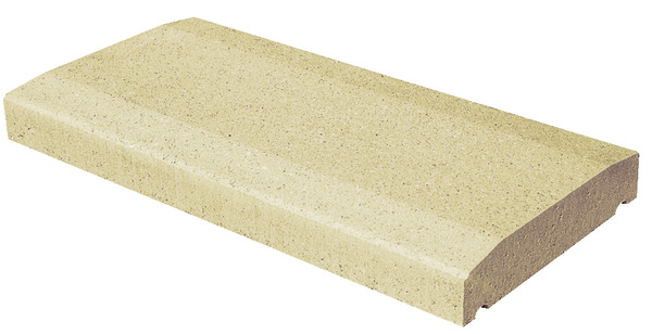 Couvre-mur béton - Ton sable - 50 x 28 x 5 cm - Brico Dépôt