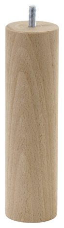 Pied de lit rond long en bois H. : 200 mm, Ø : 55 mm - Brico Dépôt