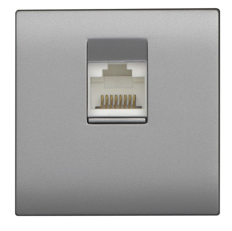 Prise Ethernet RJ45 "Kobé" - Silver - Bodner - Brico Dépôt