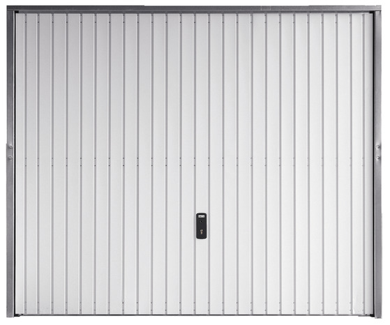 Porte de garage basculante manuelle H. 200 cm l. 240 cm blanche - GoodHome - Brico Dépôt