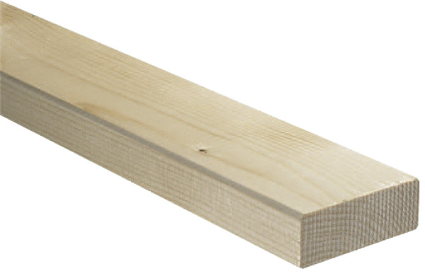 Traverse en bois d'épicéa séché, section 55x25 mm L. 2,50 m. - Brico Dépôt