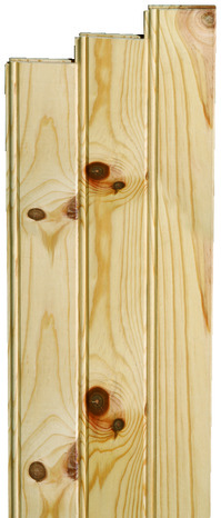 Lambris en bois de pin maritime noueux L. 2 m l. 10 cm Ép. 10 mm - Brico Dépôt