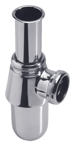 Siphon de lavabo en laiton chromé hauteur réglable de 133 à 183 mm Ø sortie 32 mm - Wirquin - Brico Dépôt