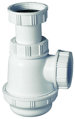 Siphon de lavabo ou bidet à culot court hauteur réglable de 107 à 152 mm Ø sortie 32 mm - Wirquin - Brico Dépôt