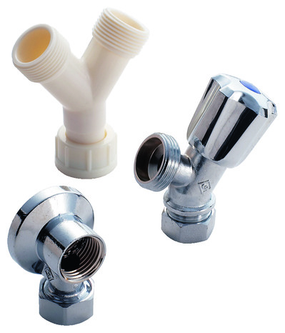 Kit robinet mural double alimentation (1 applique, 1 robinet, 1 Y de raccordement) - Somatherm - Brico Dépôt