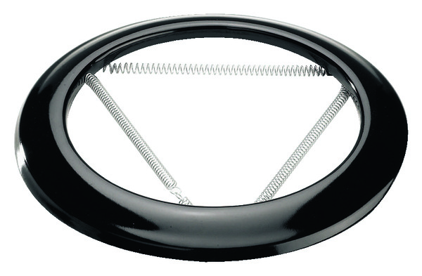 Rosace émaillée noir - Diamètre : 125 mm - Brico Dépôt