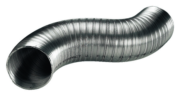 Tube compact conduit de ventilation GAZ - Ø 118-125 mm L. extensible de 0,45 à 1,5 m - Westaflex - Brico Dépôt