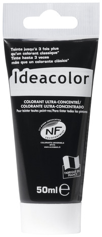 Colorant concentré noir pour colorer tous types de peintures 50 ml - Ideacolor - Brico Dépôt
