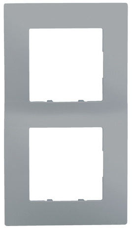 Plaque double horizontale/verticale Silver "Delta Viva" - Siemens - Brico Dépôt
