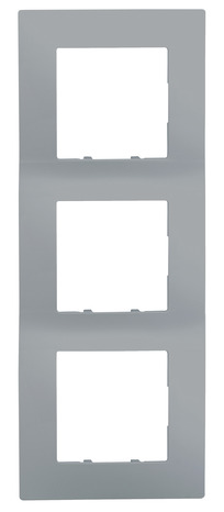 Plaque triple horizontale/verticale silver "Delta Viva" - Siemens - Brico Dépôt