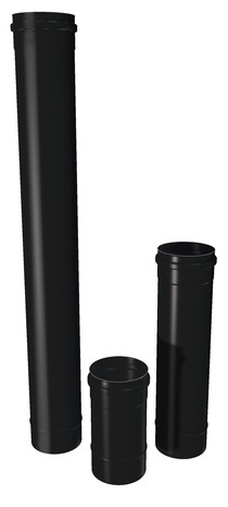 Tuyau émaillé noir Ø 80 mm L. 1 m Ép. 1,2 mm - Brico Dépôt