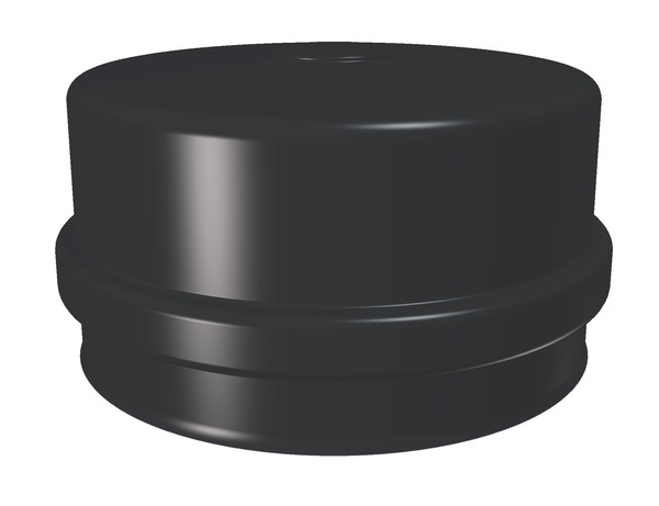 Tampon émaillé noir pour appareil de chauffage - Ø 80 mm - Brico Dépôt