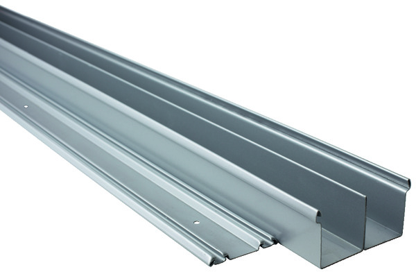 Lot de 2 rails acier L. 180 cm - laqué gris - Form - Brico Dépôt