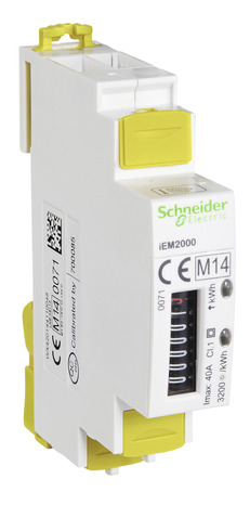 Compteur d'énergie monophasé IEM2000 40A, MID ACTI9 - Schneider Electric - Brico Dépôt