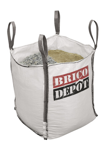 Sable et gravillons pour maçonnerie en big bag de 1 m3 - Brico Dépôt