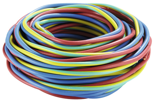 Câble électrique "SpeedFil" H07VU 1,5 mm² vert/jaune/rouge/bleu - 10 m - Nexans - Brico Dépôt