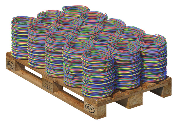Câble électrique "SpeedFil" H07VU 1,5 mm² vert/jaune/rouge/bleu - 5 m - Nexans - Brico Dépôt