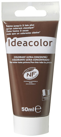 Colorant concentré ombre calcinée pour colorer tous types de peintures 50 ml - Ideacolor - Brico Dépôt