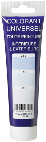 Colorant bleu outremer tube 100 ml - L'Universel - Brico Dépôt