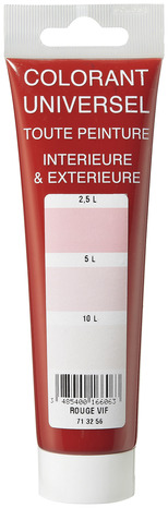 Colorant rouge vif tube 100 ml - L'Universel - Brico Dépôt