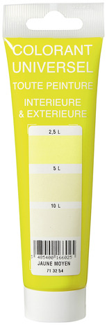 Colorant jaune moyen tube 100 ml - L'Universel - Brico Dépôt