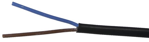 Câble électrique H03VVH2F 2 x 0,75 mm² noir - Vendu au mètre - Brico Dépôt