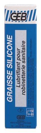 Graisse silicone pour sanitaires en tube de 20 gr - GEB - Brico Dépôt