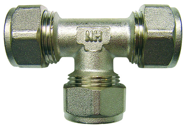 Té à compression Ø 20-16-20 mm - Somatherm - Brico Dépôt