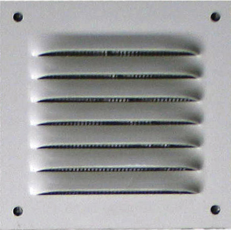 Grille métal carrée alu blanc - 100 x 100 mm - Brico Dépôt