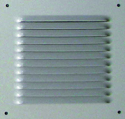 Grille en aluminium carrée blanche 165 X 165 mm - Brico Dépôt