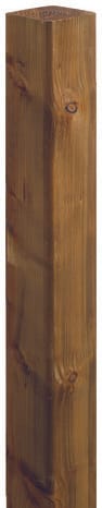 Poteau pin traité autoclave classe 4, teinté bronze - H. 2,40 m - Section 12 cm x 12 cm - Blooma - Brico Dépôt