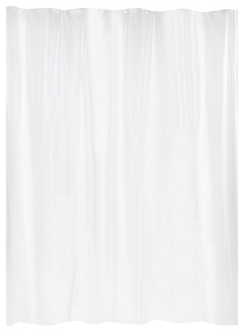 Rideau de douche blanc en PEVA 120x200 cm - Brico Dépôt