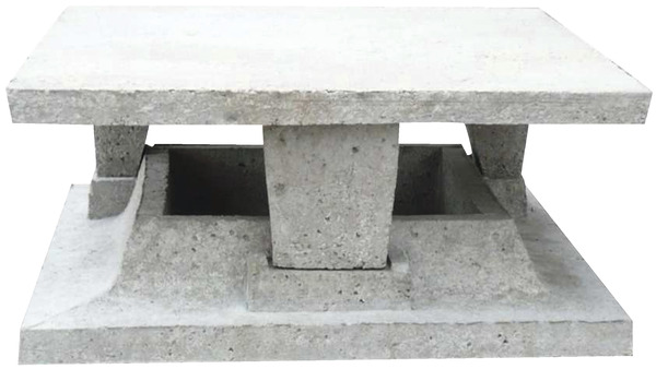 Aspirateur de cheminée béton 20/20 - 40 x 40 x 22 cm - Brico Dépôt
