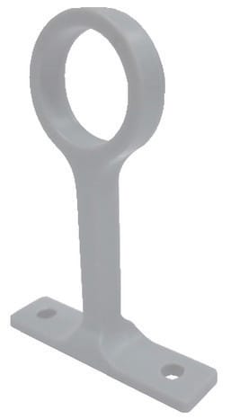 Support pour penderie fixe rond - blanc - 18 mm - Brico Dépôt
