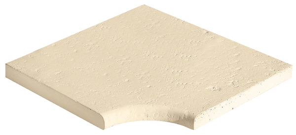 Angle entrant en granulats de matière naturelle béton beige aspect vieilli 500x330x40 mm - Brico Dépôt