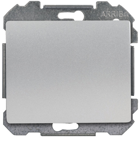 Poussoir à clipser silver + plaque métal anthracite "Delta Iris" silver - Siemens - Brico Dépôt