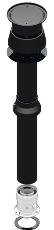 Kit coaxial vertical Ø 60/100 mm - Radiant - Brico Dépôt