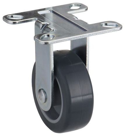 Roulette pivotante roue caoutchouc polyuréthane gris Ø 50 mm - Tente - Brico Dépôt